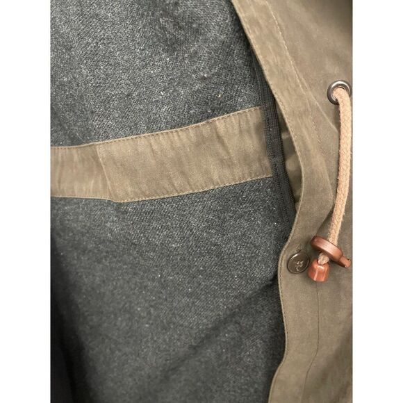 Bill Blass Men Long Trench Coat with Removable Hood / Lining Size 14 - Picture 11 of 15